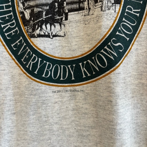 Cheers Y2K 2011 Gildan Ultra Cotten Grey Short Sleeve Graphic T-shirt Size XL - Picture 4 of 8